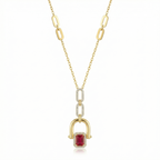 The Crimson Arch Necklace 18K Yellow Gold