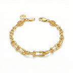 Intricate Filigree Links Bracelet 18K Yellow Gold