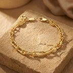 Intricate Filigree Links Bracelet 18K Yellow Gold