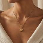 The Golden Medusa Toggle Necklace 18K Yellow Gold