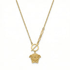 The Golden Medusa Toggle Necklace 18K Yellow Gold