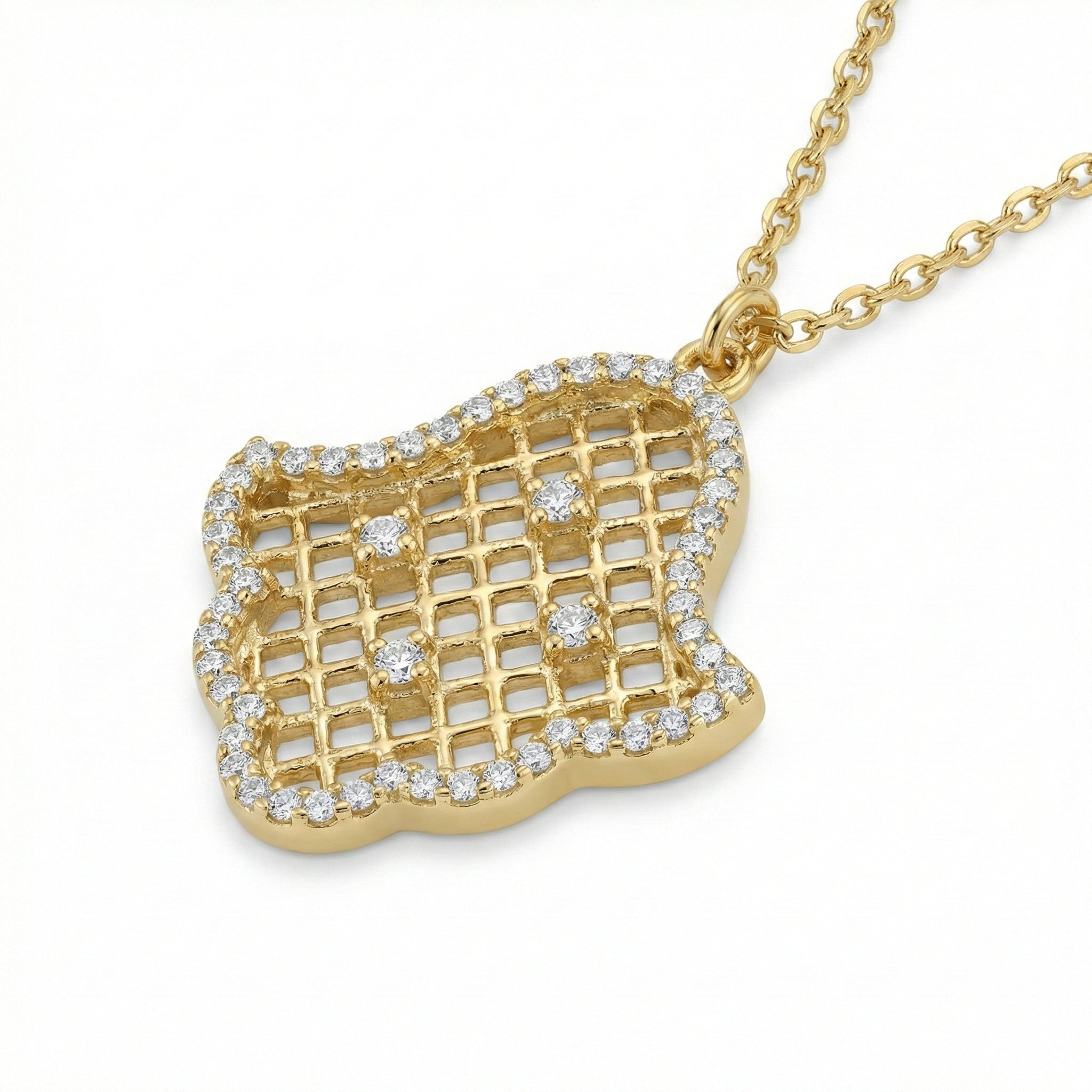 The Gilded Hamsa Amulet 18K Yellow Gold