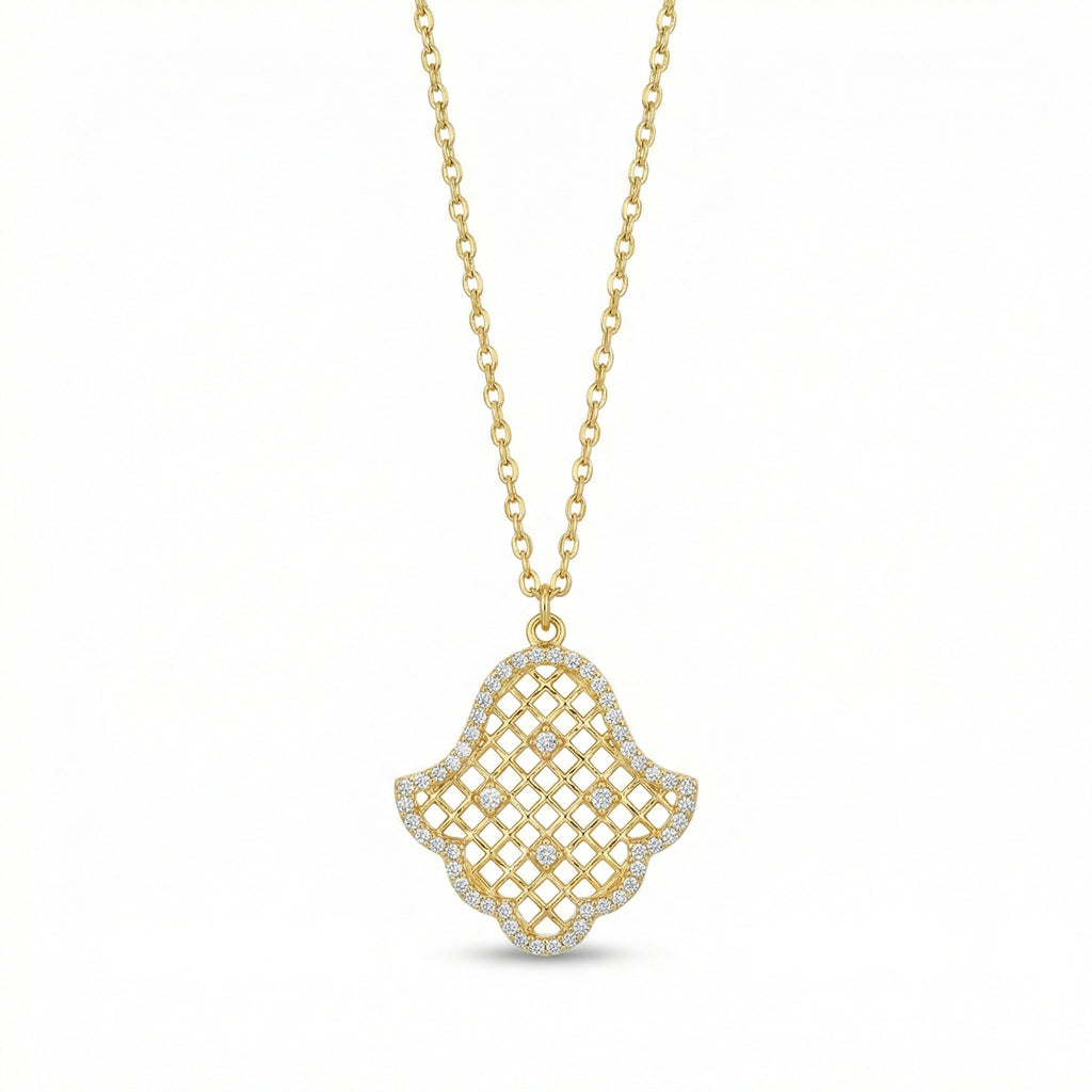 The Gilded Hamsa Amulet 18K Yellow Gold