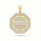 Radiant Octagon Pendant in 18K Yellow Gold