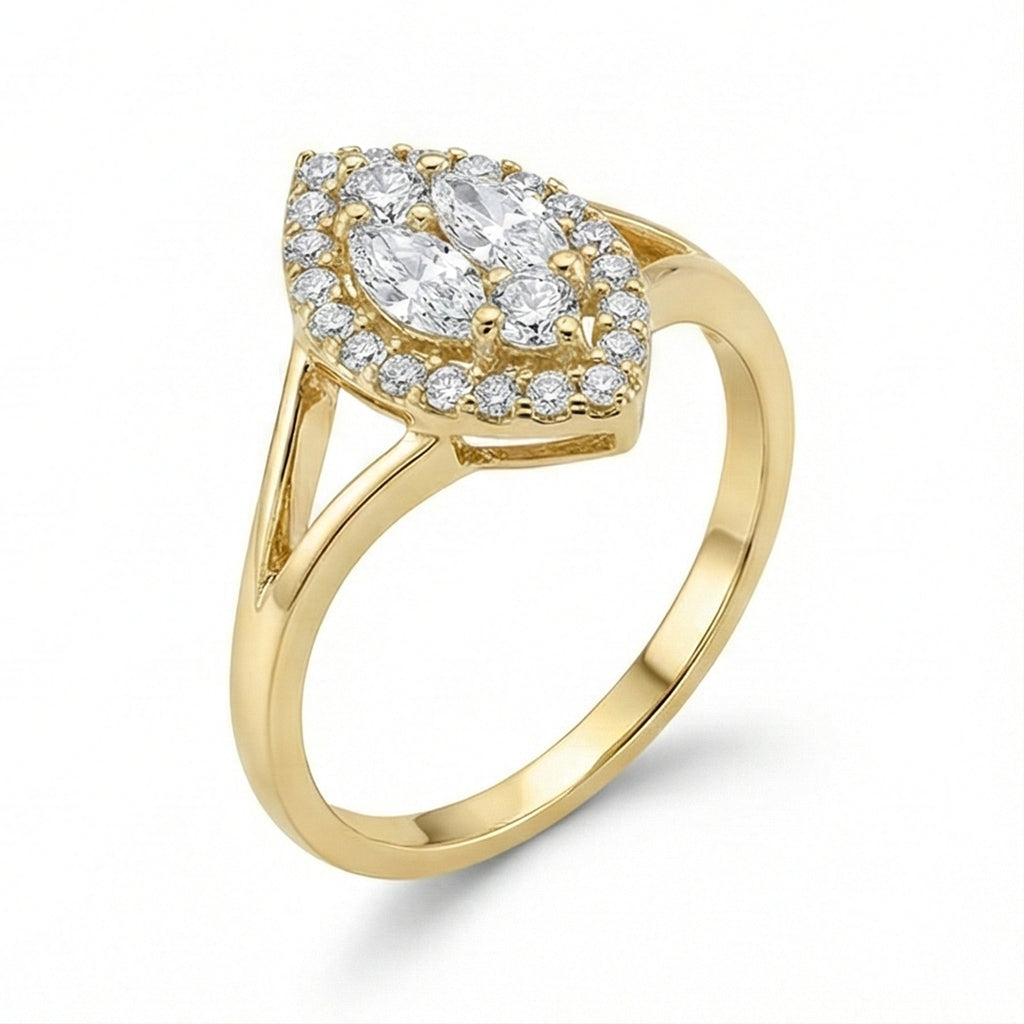 The Marquise Illusion Ring 18K Yellow Gold