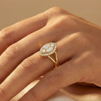The Marquise Illusion Ring 18K Yellow Gold