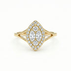 The Marquise Illusion Ring 18K Yellow Gold