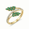 Verdant Vine Gold Ring 18K Yellow Gold