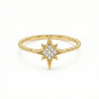 خاتم بافيه مارينر لينك من الذهب الأصفر عيار 18