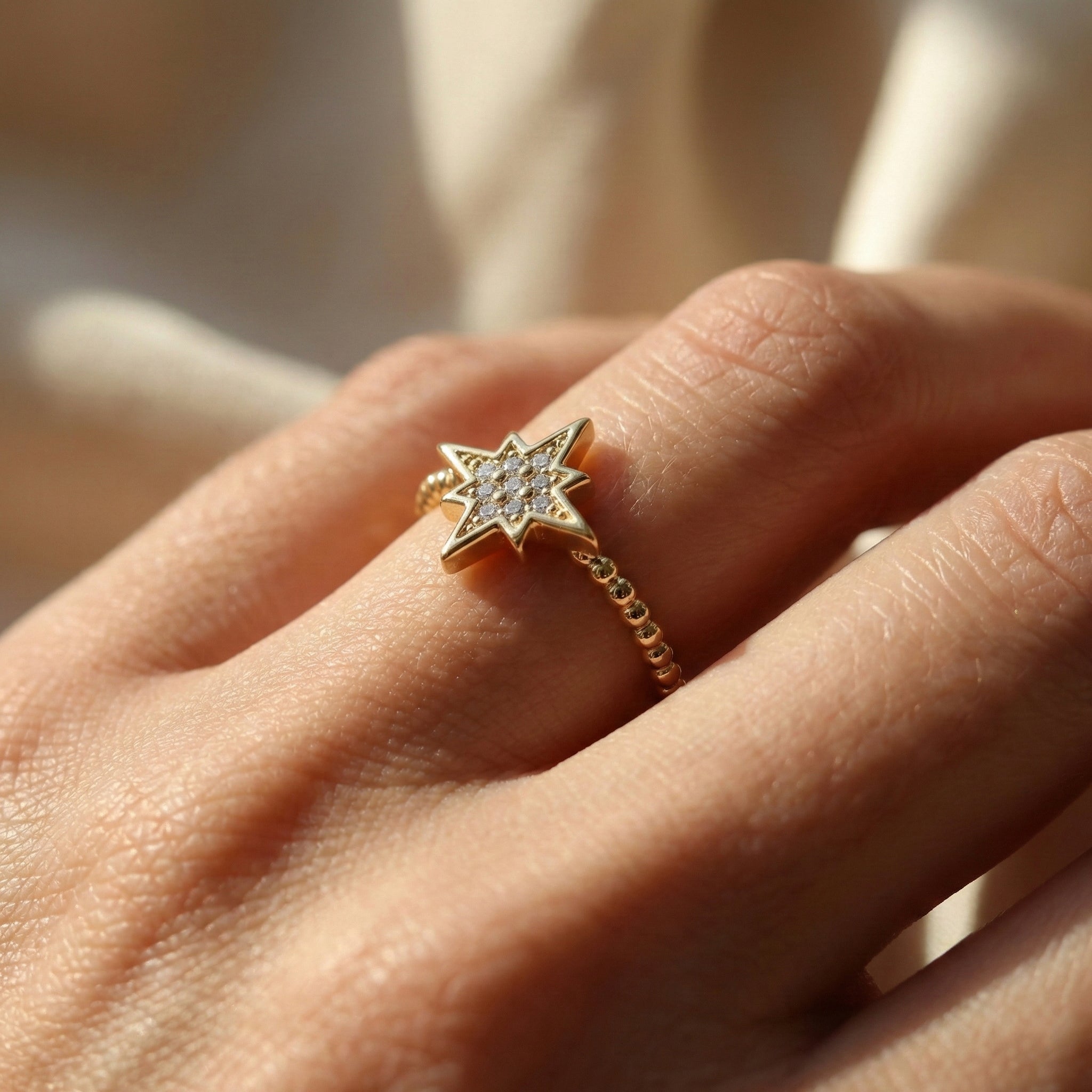 خاتم بافيه مارينر لينك من الذهب الأصفر عيار 18