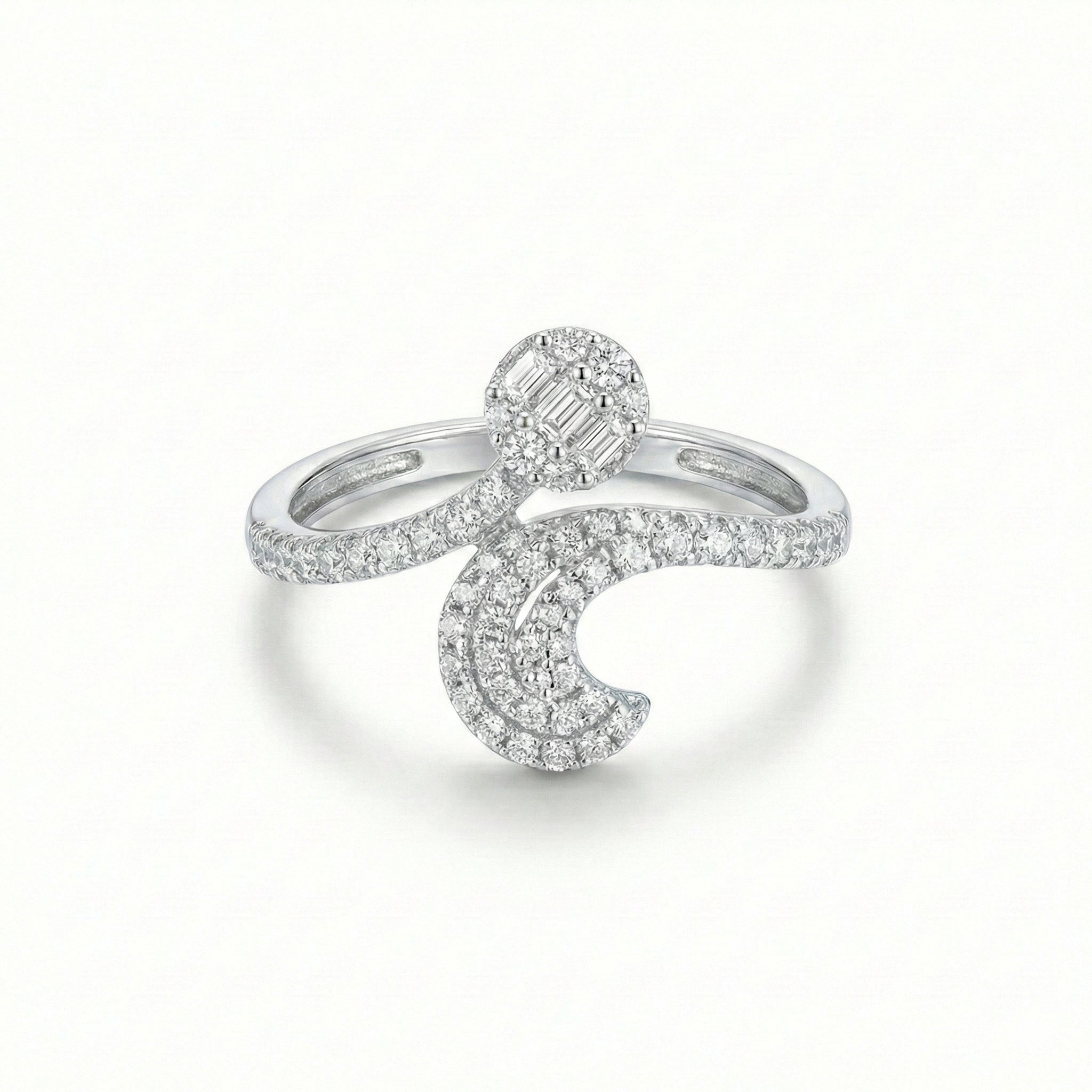 خاتم ستاريلايت إيمبريس من الذهب الأبيض عيار 18