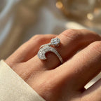 خاتم ستاريلايت إيمبريس من الذهب الأبيض عيار 18