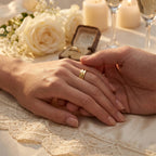 The Octavia Faceted Wedding Band 18K Yellow Gold