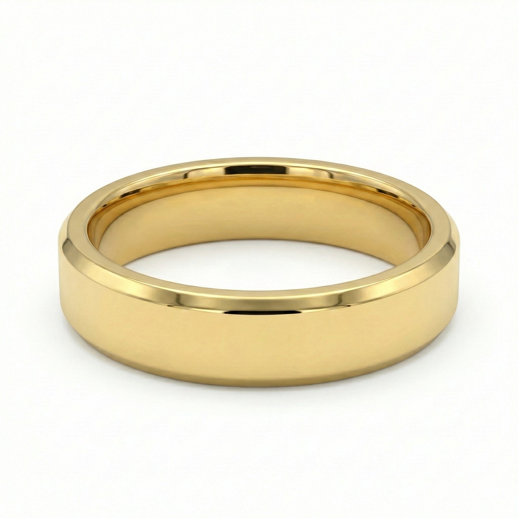 خاتم زفاف إيترنال جولد - 4 مم من الذهب الأصفر عيار 18